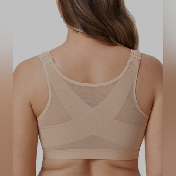 NWOT DELIMIRA Front Closure Posture Wireless Back Support Full Coverage Bra 46C - Picture 2 of 7